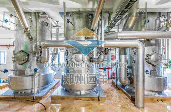 500TPD PLC تجهیزات تصفیه روغن خوراکی ISO9001 برای پردازش روغن سویا