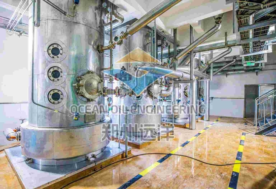 RBD Oil Oil Dry Fractionation Equipment DN100 Sand Blasting