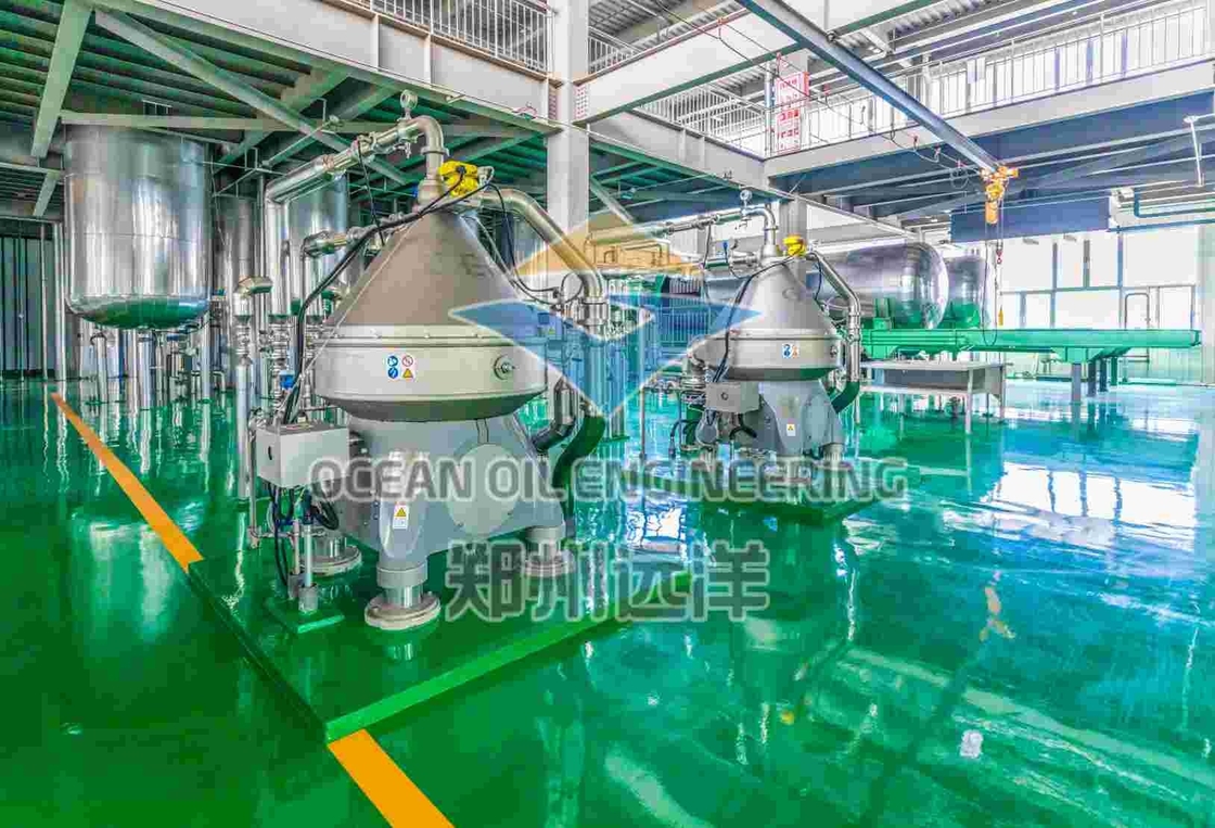 ISO9001 تجهیزات تصفیه شیمیایی روغن غذایی با ظرفیت تولید 200-500TPD